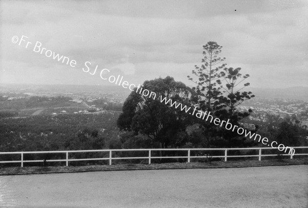 VIEW FROM STUARTHOLME OVER RAILING